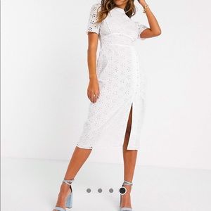 ASOS broderie tea dress